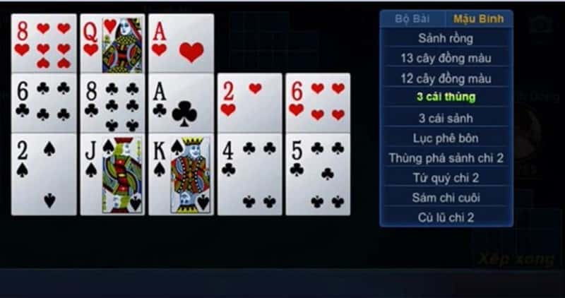 Hướng dẫn các cách xếp bài Mậu Binh hiệu quả nhất