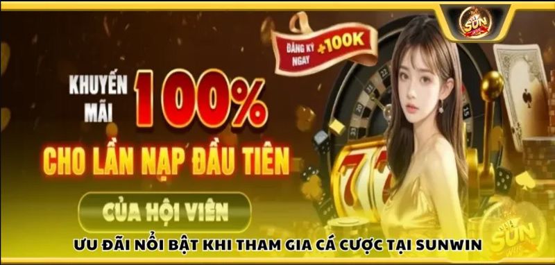 Nhận thưởng thêm 100% giá trị cho lần nạp đầu tiên