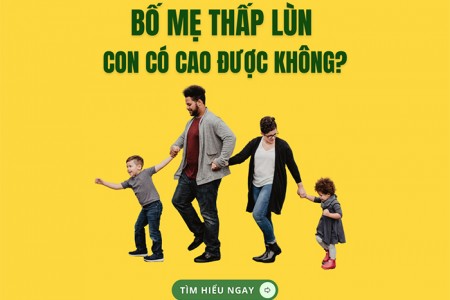 Bố mẹ thấp con có thể cao không?